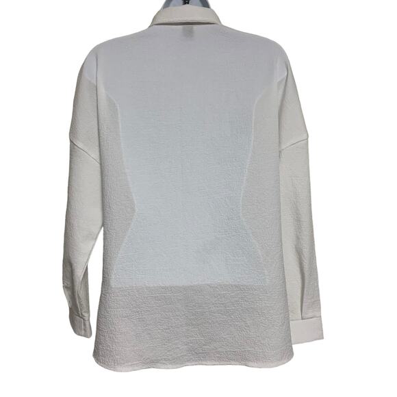 Shein Oversized Chemise Button Down Top Womens Size 4 - Picture 5 of 8